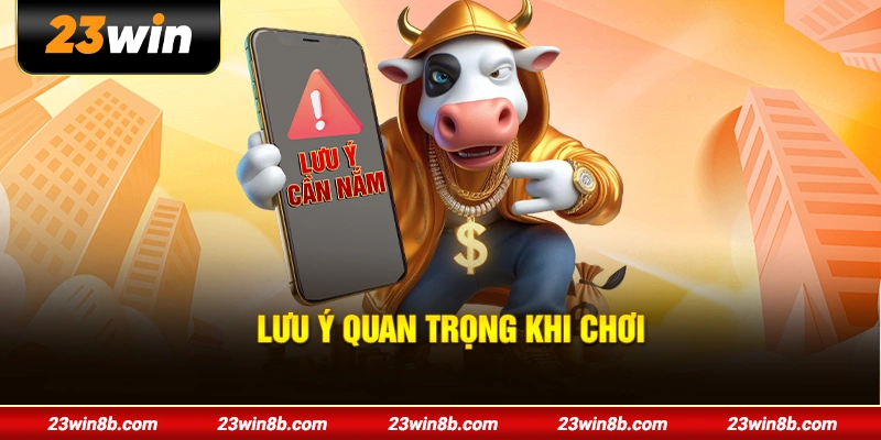 Lưu ý quan trọng khi chơi